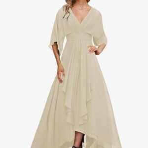 NWT - Mother of the Bride Dress - Size 8 - Champagne Color